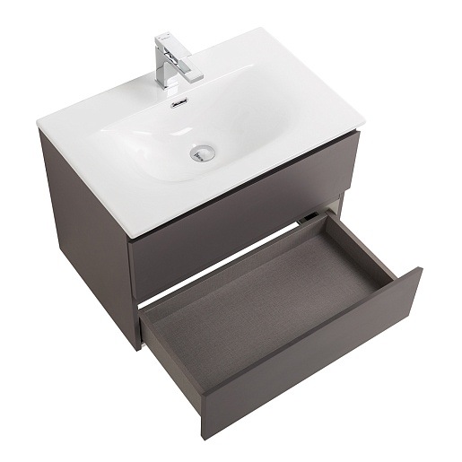 BelBagno Тумба с раковиной Kraft 39-70 подвесная Темно-Серый матовый с раковиной BB-8099-3-70 – фотография-8